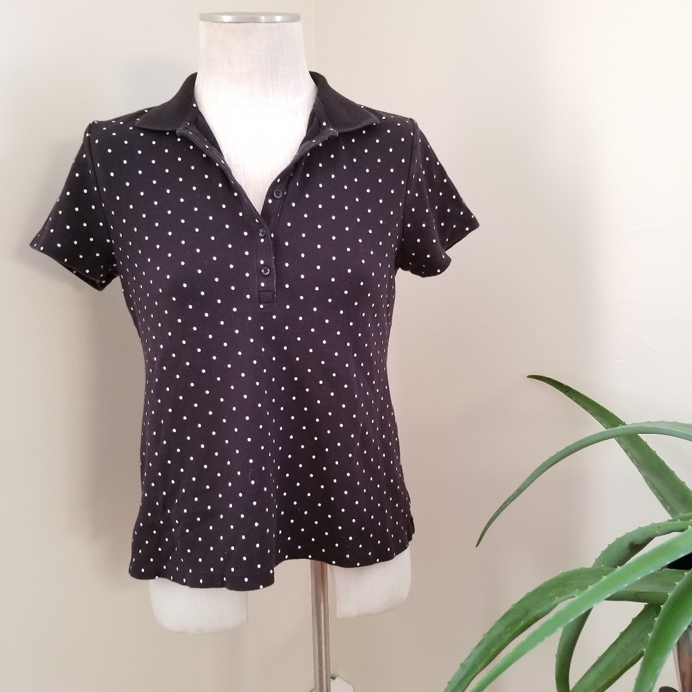 Size S Croft & Barrow Polo Polka Dot Shirt